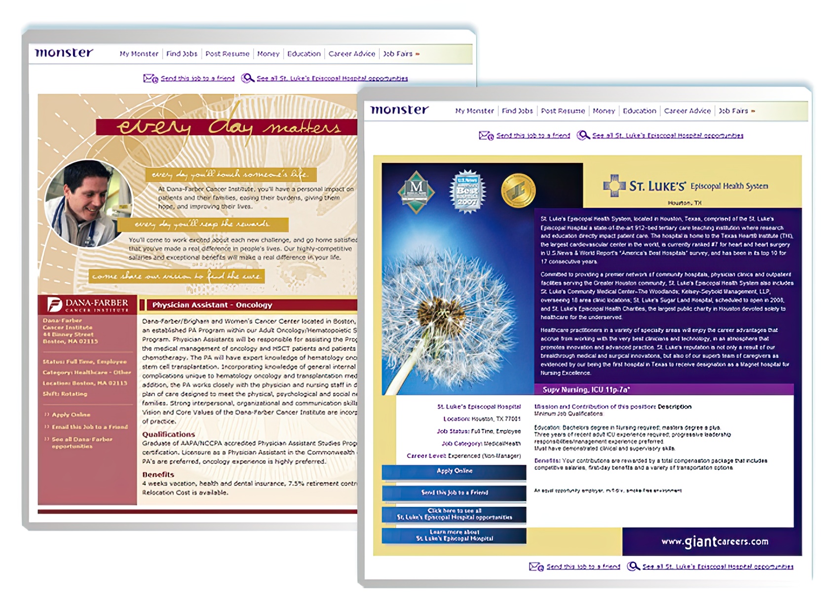 Monster Templates — branded for healthcare systems