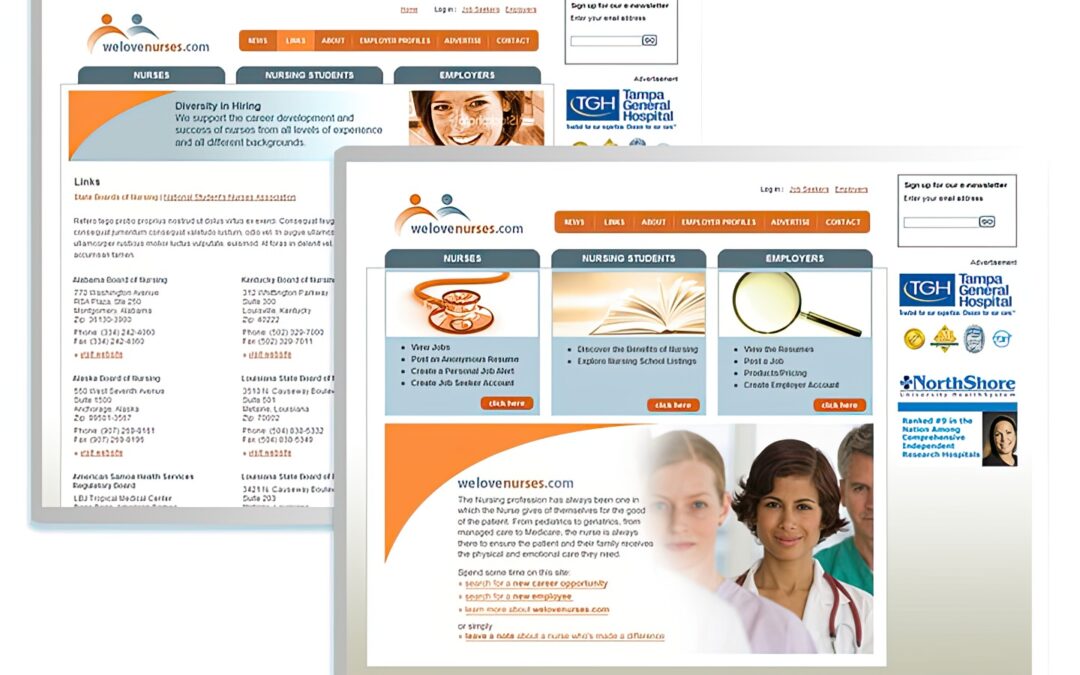 We Love Nurses — recruitment site